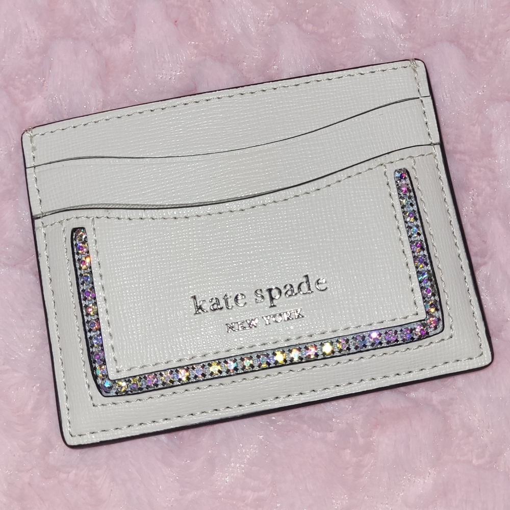 Kate Spade Crystal Inlay Card Wallet - Picture 10 of 17